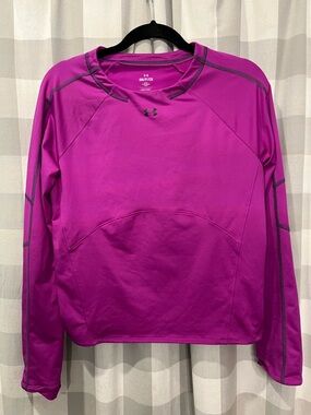 Under Armour Women's Train Cold Weather Crewneck Long Sleeve Shirt Purple Small